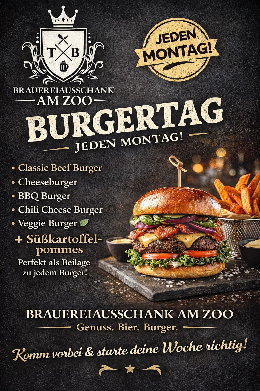 Montag ist Burger Tag